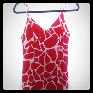 Sexy and classy red and white dress